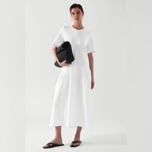 COS White Tiered Dress